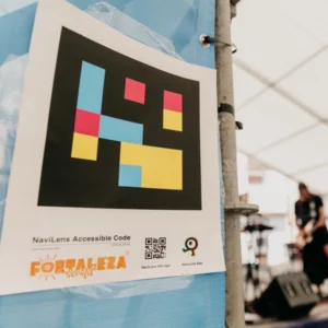 Código QR en un evento