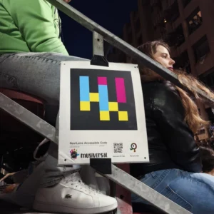 Código QR en un evento